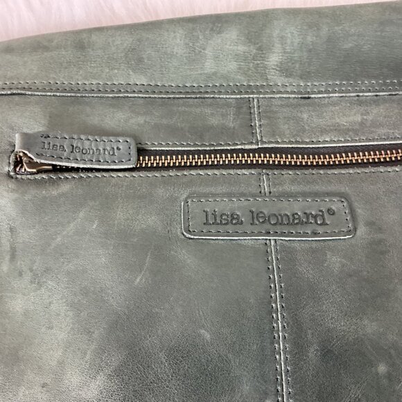 Lisa Leonard Green Leather Tassel Fringe Your Heart In Mine Crossbody Boho Bag - Picture 5 of 7